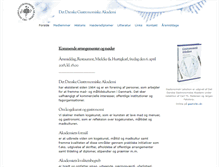Tablet Screenshot of gastronomisk-akademi.dk
